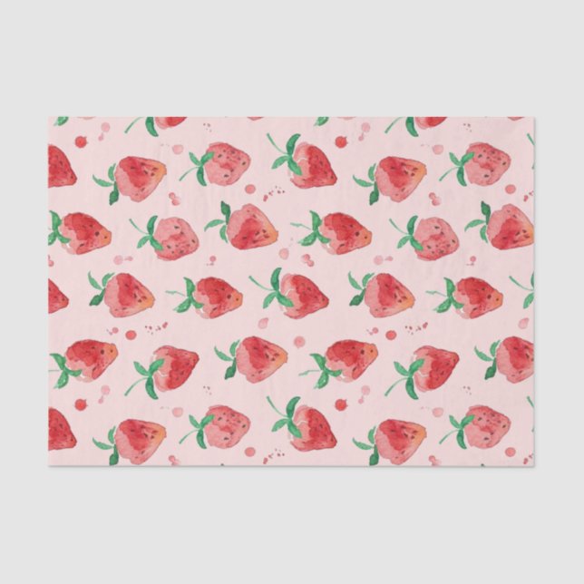 Papier Mousseline Fraise (Recto)
