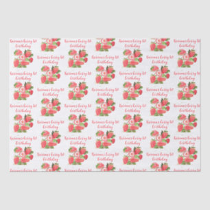 Papier Mousseline Fraise Berry Sweet 1ère fête d'anniversaire Cute