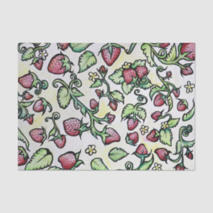 Papier Mousseline Fraises