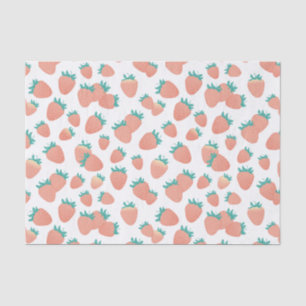 Papier Mousseline Fraises fraîchement cueillies