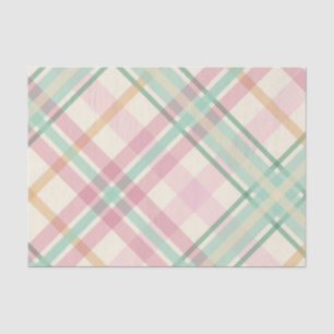Papier Mousseline framboise rose menthe orange tartan plaid été