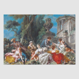 Papier Mousseline Francois Boucher   The Bird Catchers (1748)