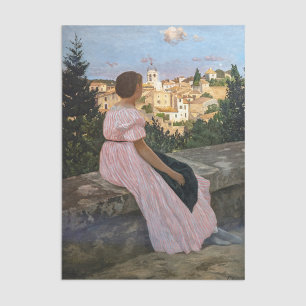 Papier Mousseline Frederic Bazille - La robe rose