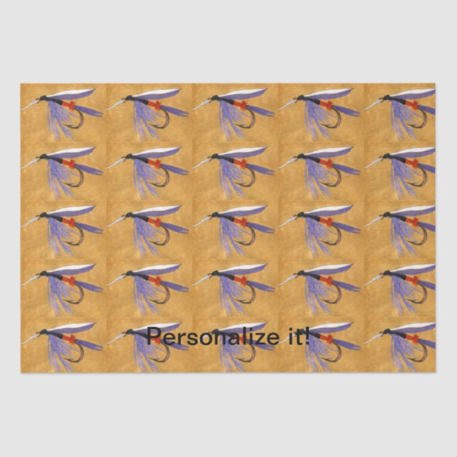 Papier Mousseline "Freight Train" mouche mouillée, attache à la mouc (Recto)