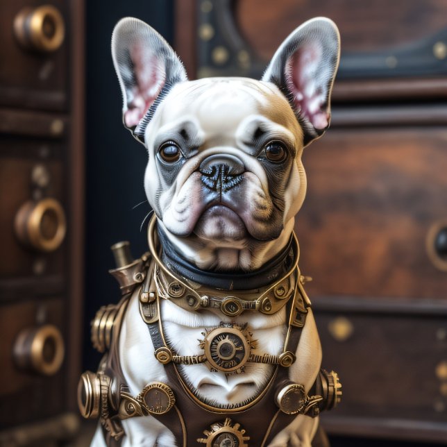 Papier Mousseline French Bulldog steampunk Puppy  (Créateur téléchargé)
