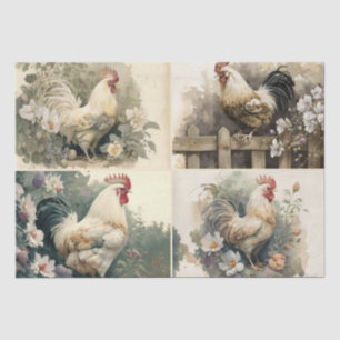 Papier Mousseline French Country Rosters Tissue Paper