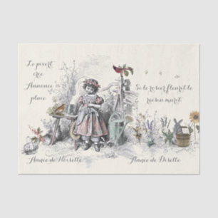 Papier Mousseline French Garden Sayings Fleurs Filles Arrosage Can
