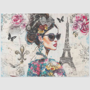 Papier Mousseline Frenchie Girl One