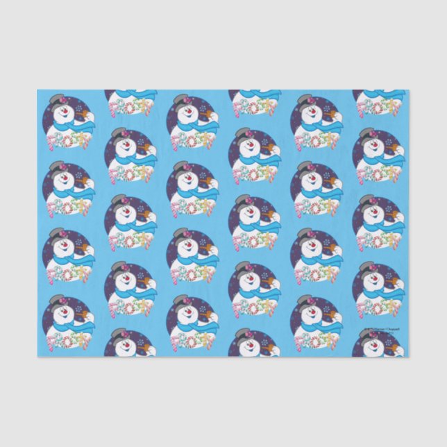 Papier Mousseline Frosty the Snowman™ | Nom du Sucre de canne coloré (Recto)