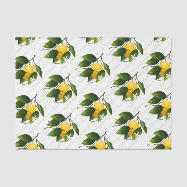 Papier Mousseline Fruit citron (Recto)