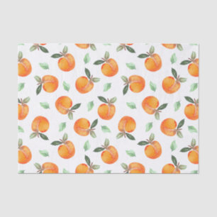 Papier Mousseline Fruit de Pêche Aquarelle