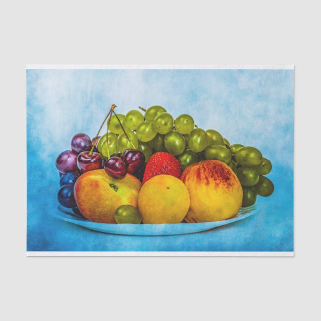 Papier Mousseline Fruits d'été (Recto)