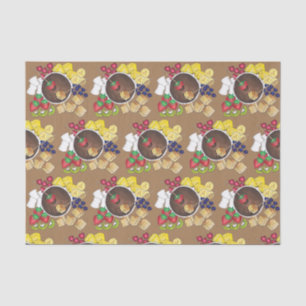 Papier Mousseline Fruits Fondue Fruit Berries Marshmallow Dessert