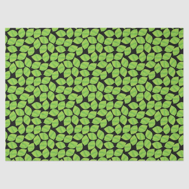 Papier Mousseline Fruity Green Limes, Arrière - plan noir à Customis (Recto)