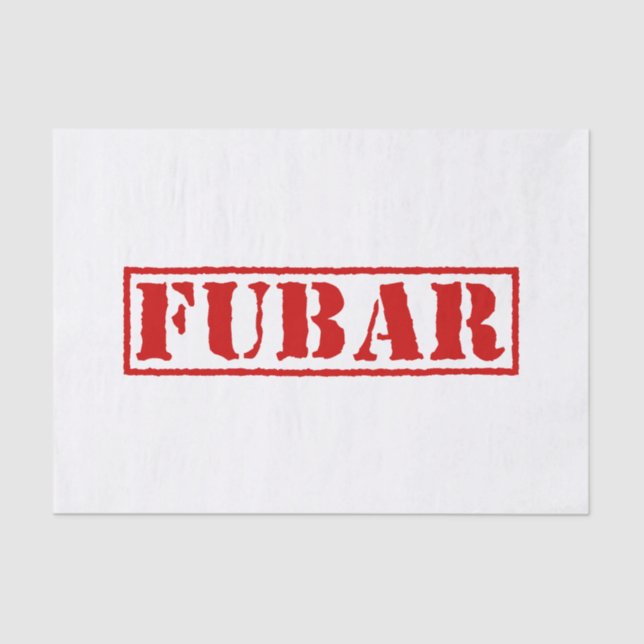 PAPIER MOUSSELINE FUBAR (Recto)