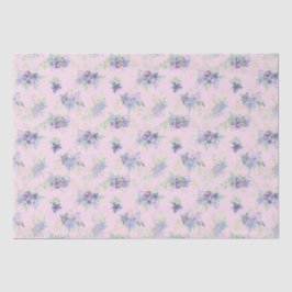 Papier Mousseline Fuchsia Vert Floral Fête Anniversaire Mariage 