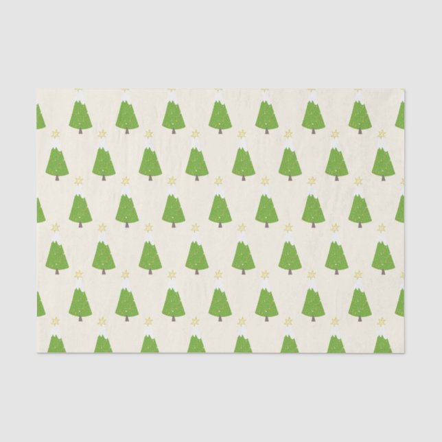 Papier Mousseline Fun Christmas Tree Motif - Noël (Recto)