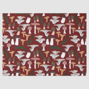 Papier Mousseline Fun Fungi Champagne Motif de fougère Cadeau