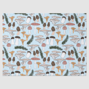 Papier Mousseline Fun Fungi Champagne Motif de fougère Cadeau