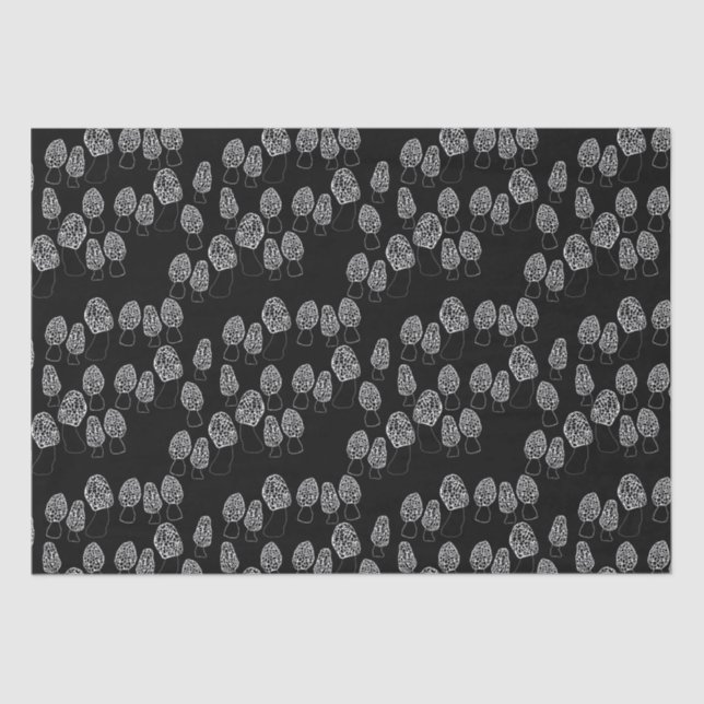 Papier Mousseline Fun Fungi Morel Champignons Cadeau Motif (Recto)