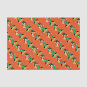 Papier Mousseline Fun Irlandais Thème Lucky Leprechaun Thème