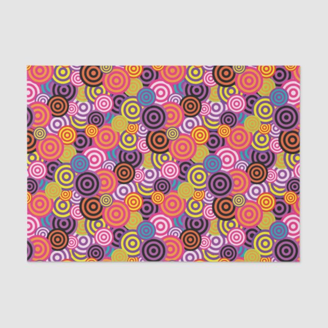 PAPIER MOUSSELINE FUNKY CIRCLES MOTIF (Recto)