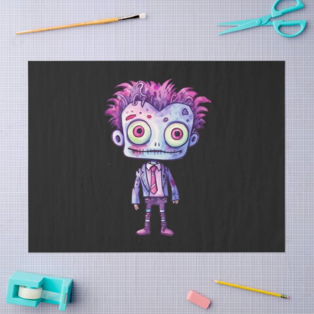 Papier Mousseline Funny Frankenstein Monster Halloween Fun (Artisanat)