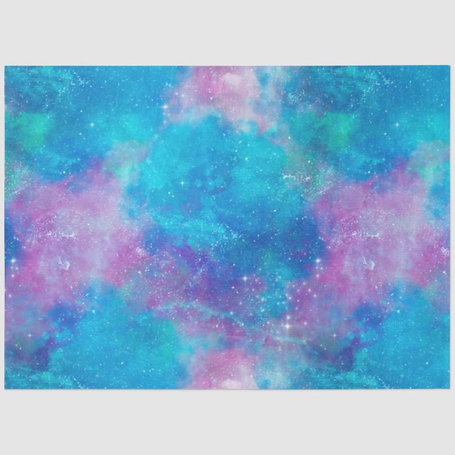 Papier Mousseline Galaxie peinte série Design 3 (Recto)