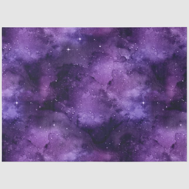Papier Mousseline Galaxie violette série Design 5 (Recto)