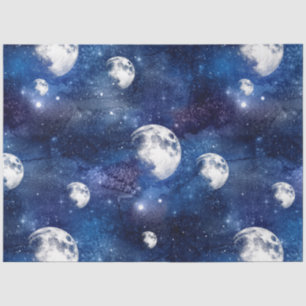 Papier Mousseline Galaxy Moon Series Design 8