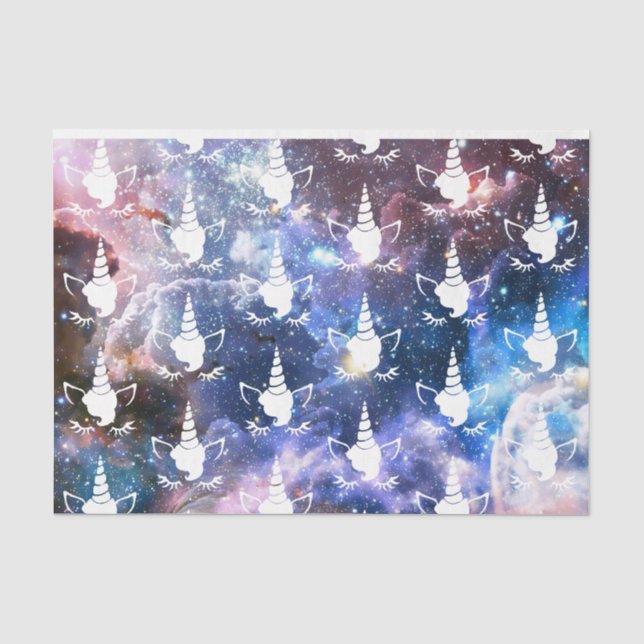 Papier Mousseline Galaxy Unicorn (Recto)