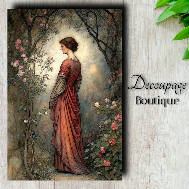 Papier Mousseline Garden Dreams (Garden Dreams Decoupage Tissue Paper)