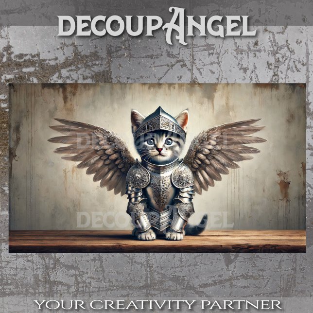 Papier Mousseline Gardien des rêves : Le chaton ailé (Créateur téléchargé)