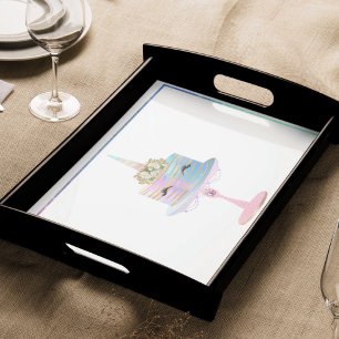 Papier Mousseline Gâteau à licorne magique Imaginaire Watercolor P