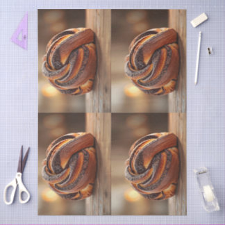 Papier Mousseline Gâteau Babka Europe de l'Est Nourriture Délicieuse