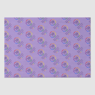 Papier Mousseline Gay Rainbow Stars N'importe quel âge Anniversaire 