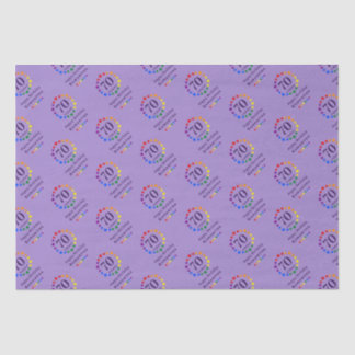 Papier Mousseline Gay Rainbow Stars N'importe quel âge Anniversaire