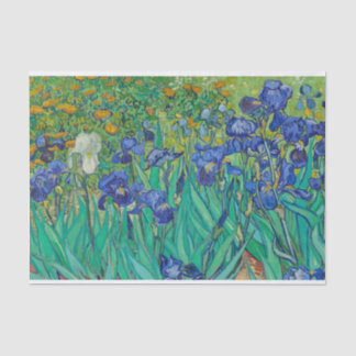 Papier Mousseline Genuine (pas AI) Irises Peinture de Van Gogh
