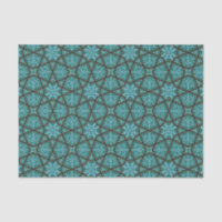Géométrique arabe égyptien dans bleu et gris