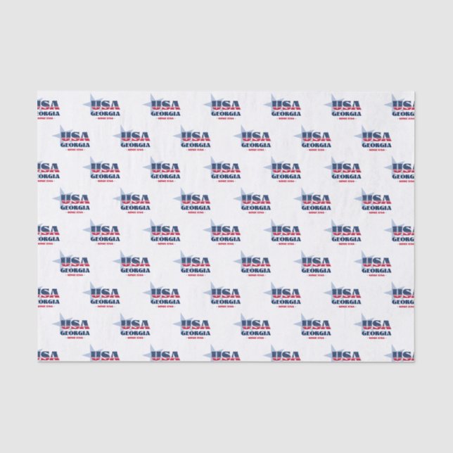 Papier Mousseline Georgia State Pride Tissue Paper (Recto)