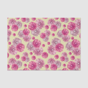 Papier Mousseline Gerbera rose Daisies sac cadeau floral stuffeuse