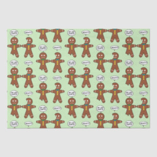 Papier Mousseline Gingerbread Cookie Christmas