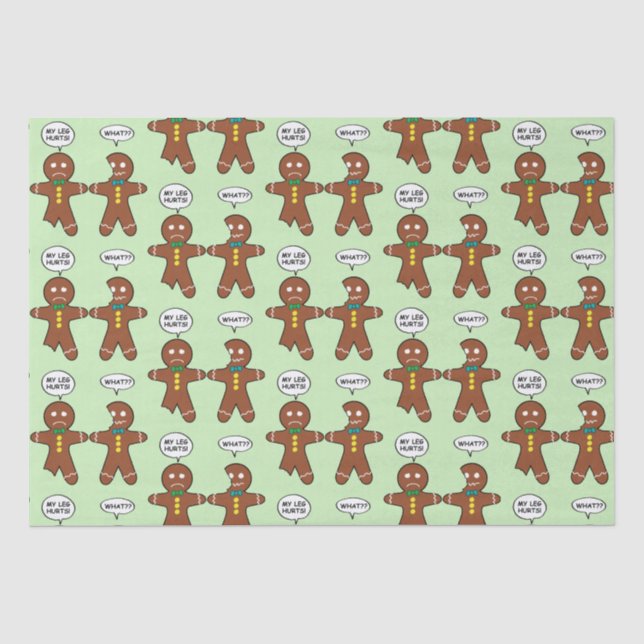 Papier Mousseline Gingerbread Cookie Christmas (Recto)