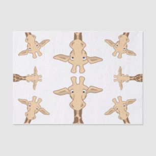 Papier Mousseline Girafe mignonne