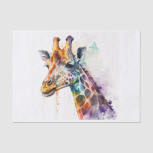 Papier Mousseline GIRAFFE beau papier de découpage