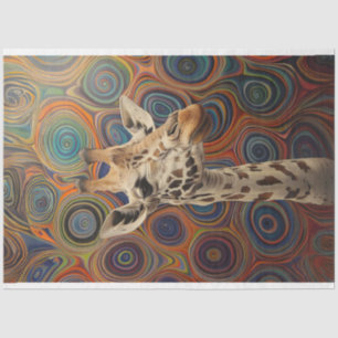 Papier Mousseline Giraffe Whimsical Lifelike Decoupage