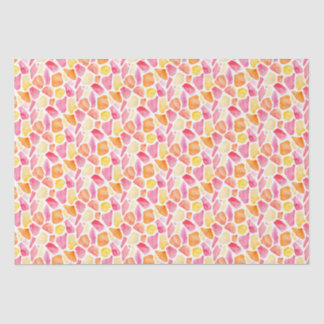 Papier Mousseline Giraffe Whimsical Lumineuse Imprimer rose orange j