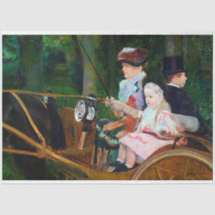 Papier Mousseline Girl Riding a Carrie, Mary Cassatt