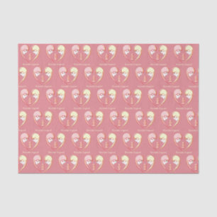 Papier Mousseline Girly BFF Karaoke Love Heart