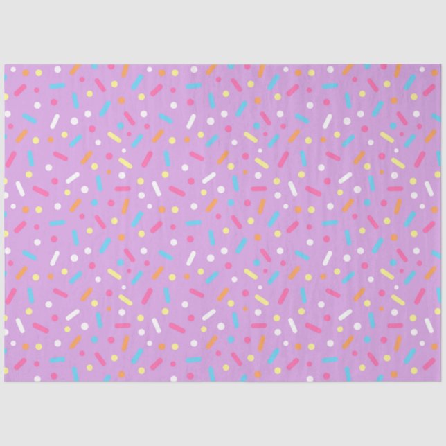 Papier Mousseline Glacer violet et arroser de beignes (Recto)